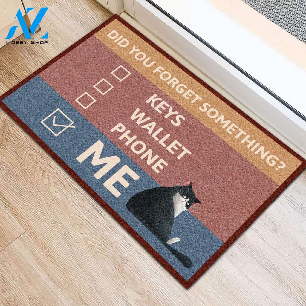 Cute Cat Did You Forget Something Indoor Doormat Welcome Mat House Warming Gift Home Decor Gift For Cat Lovers Funny Doormat Gift Idea