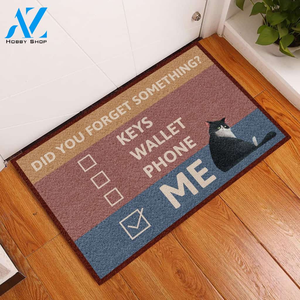 Cute Cat Did You Forget Something Indoor Doormat Welcome Mat House Warming Gift Home Decor Gift For Cat Lovers Funny Doormat Gift Idea