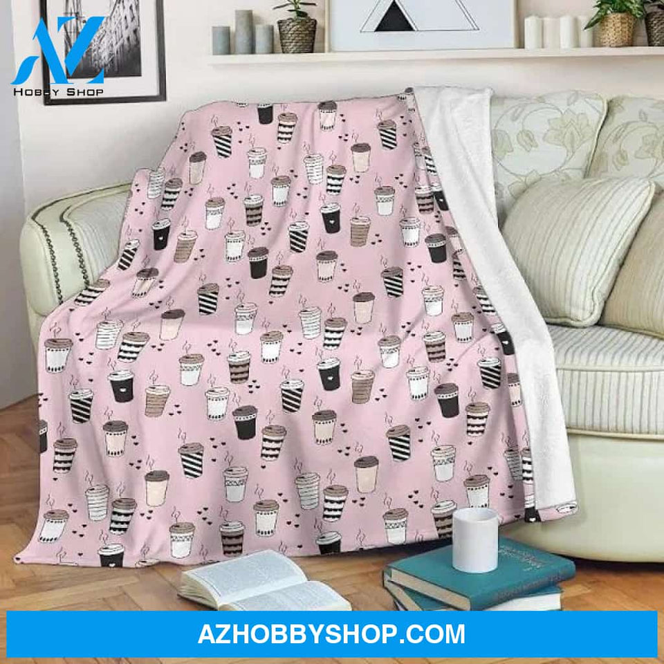 Cute Coffee Blanket - Coffee Throw Blanket