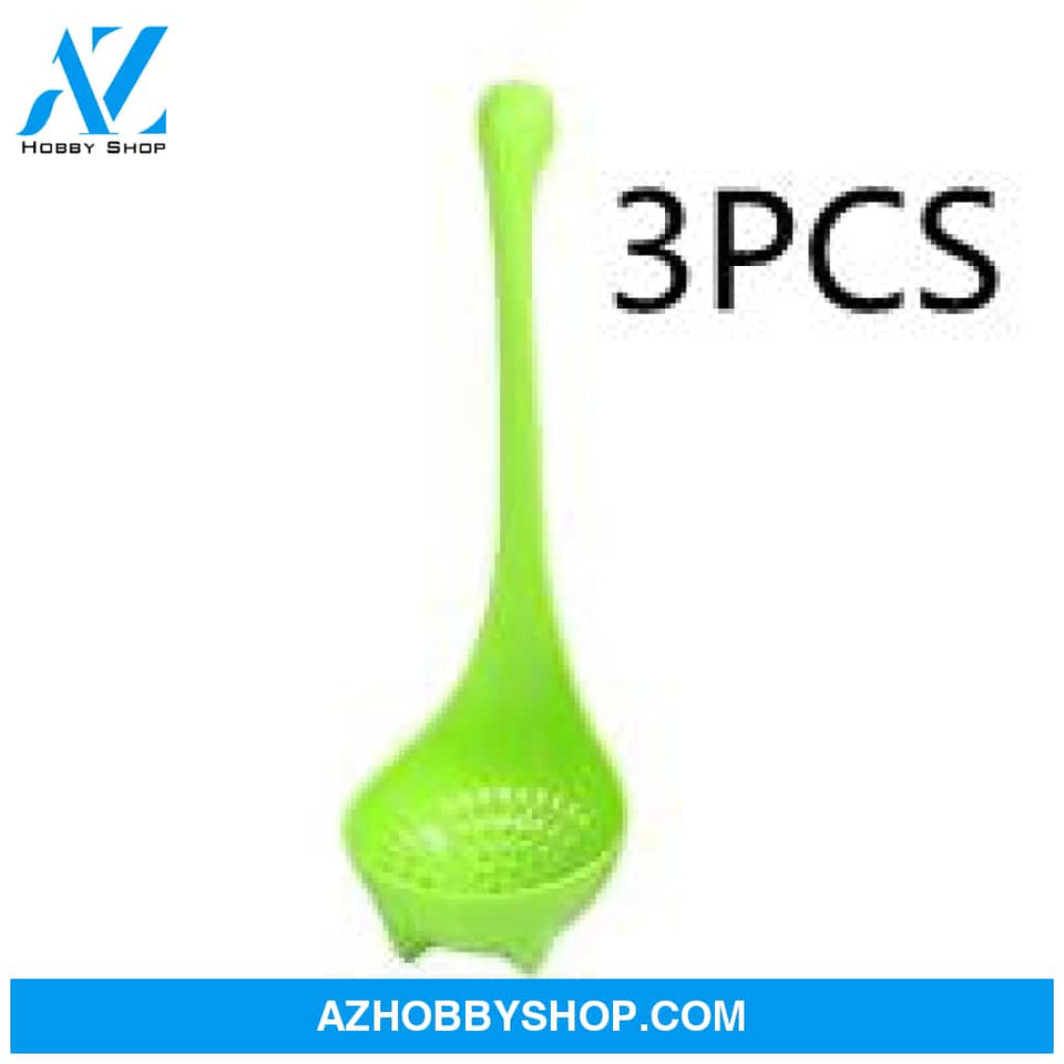 Cute Dinosaur Vertical Soup Spoon 3Pcsgreen / Withpackaging