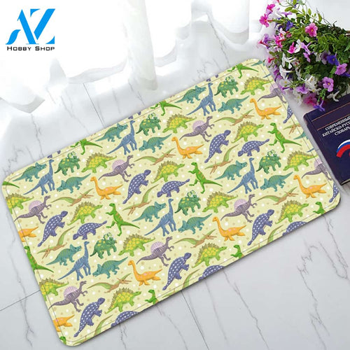 Cute Dinosaurs Pattern Doormat Indoor and Outdoor Doormat Welcome Mat House Warming Gift Home Decor Funny Doormat Gift Idea