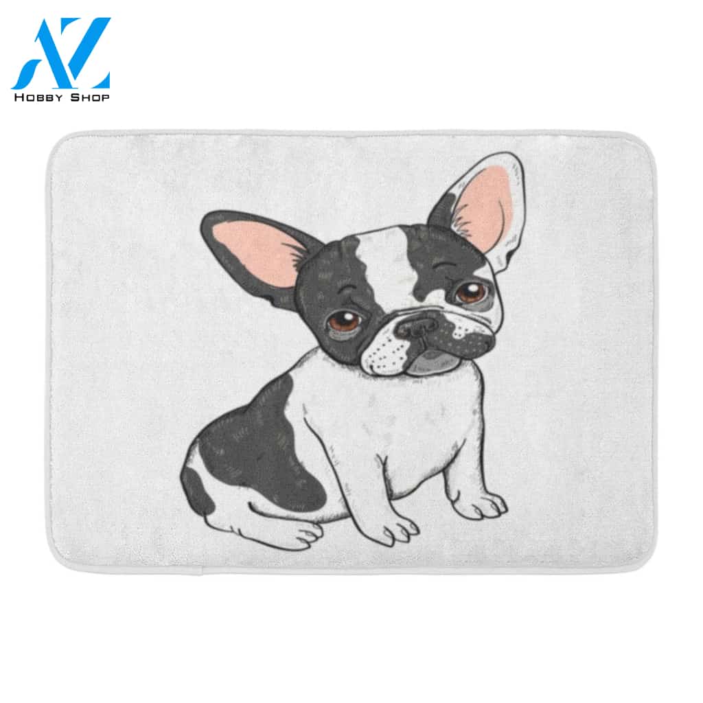 Cute Dog Doormat Welcome Mat House Warming Gift Home Decor Gift for Dog Lovers Funny Doormat Gift Idea