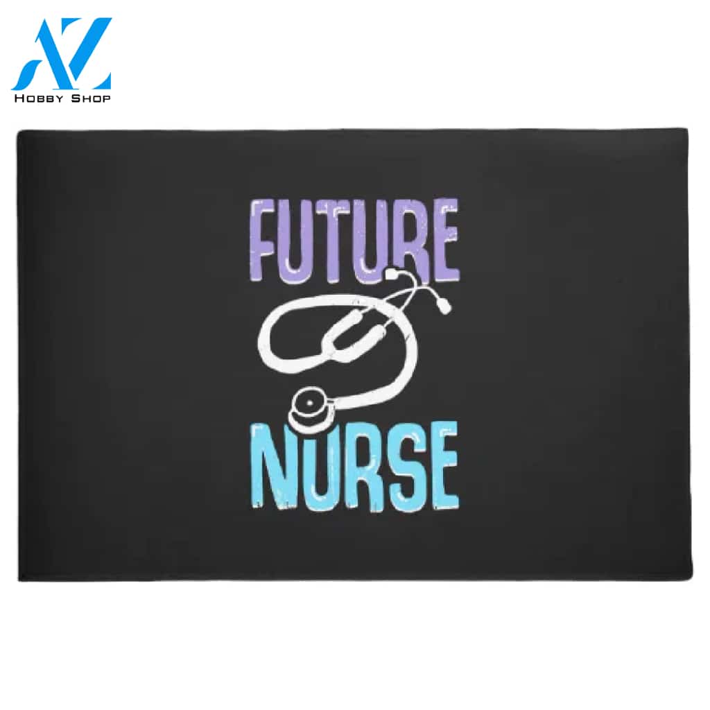 Cute Future Nurse Doormat Welcome Mat House Warming Gift Home Decor Funny Doormat Gift Idea