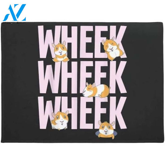 Cute Guinea Pig Hamster Wheek Wheek Wheek Doormat Funny Welcome Mat Housewarming Gift Home Decor Funny Doormat Gift For Friend