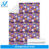 Cute Halloween Blanket, Halloween Fleece Blanket Halloween Pattern Blanket,Gift For Friend Family Home Decor Bedding Couch Sofa Soft and Comfy Cozy