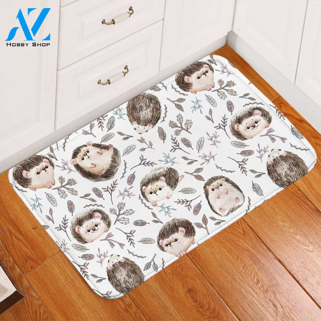 Cute Hedgehog Door Mat