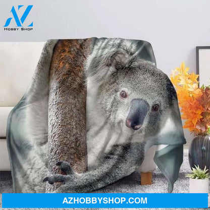 Cute Koala Print Blanket