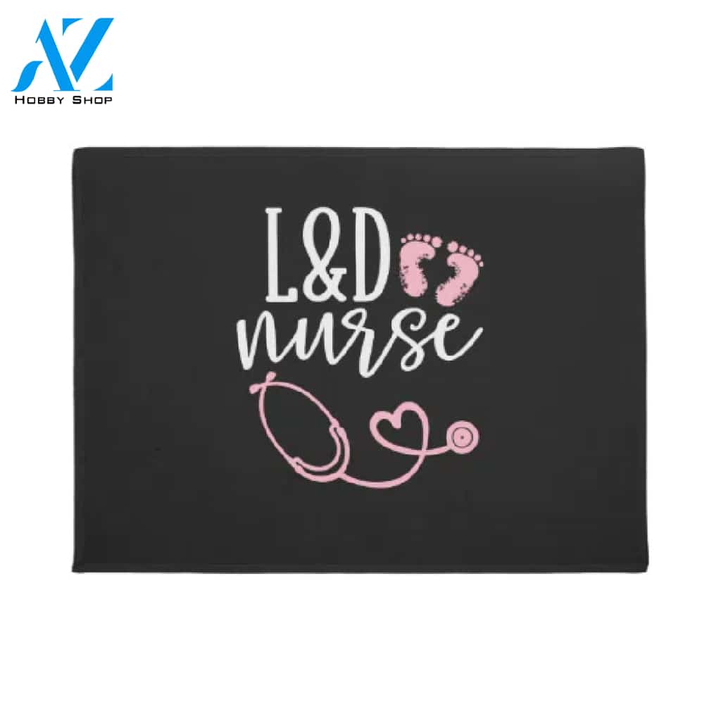 Cute Labor And Delivery Nurse Doormat Welcome Mat House Warming Gift Home Decor Funny Doormat Gift Idea