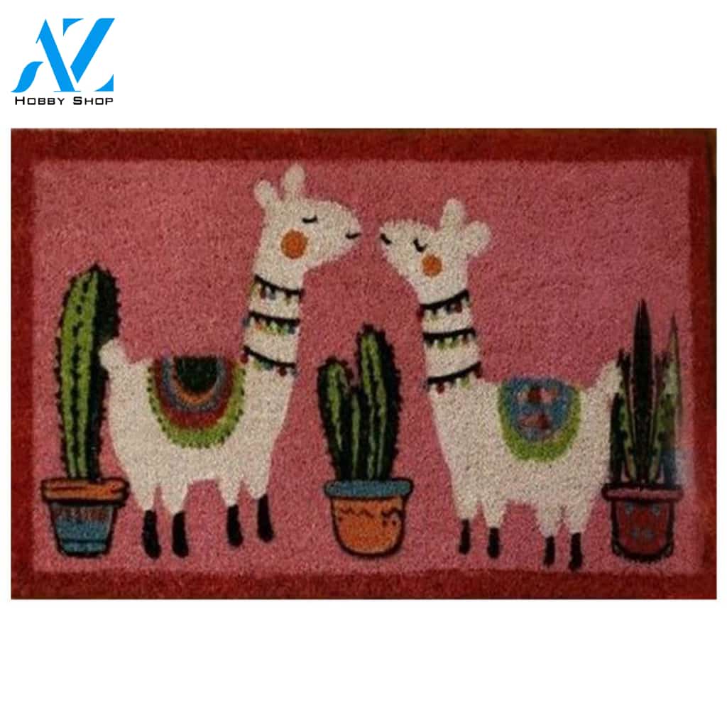 Cute Llama Doormat 