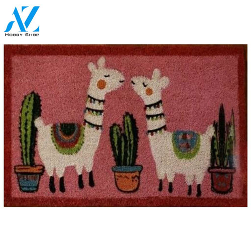 Cute Llama Doormat 