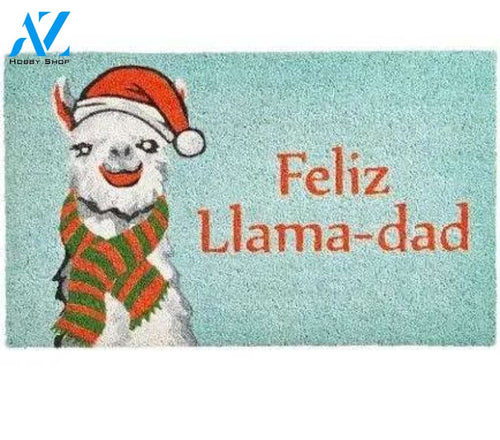 Cute Llama With Hats And Scarves Doormat Welcome Mat House Warming Gift Home Decor Funny Doormat Gift Idea