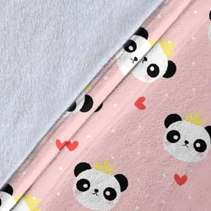 Cute Panda Blanket - Panda Throw Blanket - Panda Fleece Blanket - Panda Pattern Blanket - Panda Print Kids Blankets