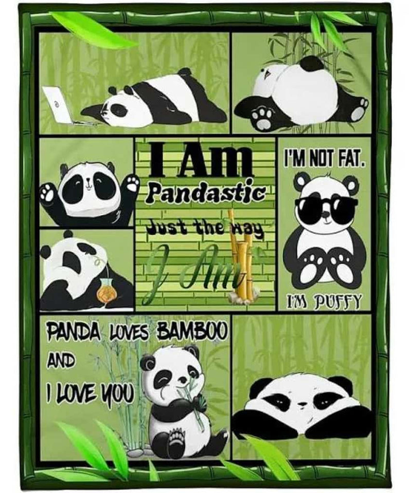 Cute Panda Sherpa Blanket