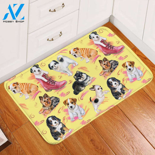 Cute Pets Yellow Door Mat
