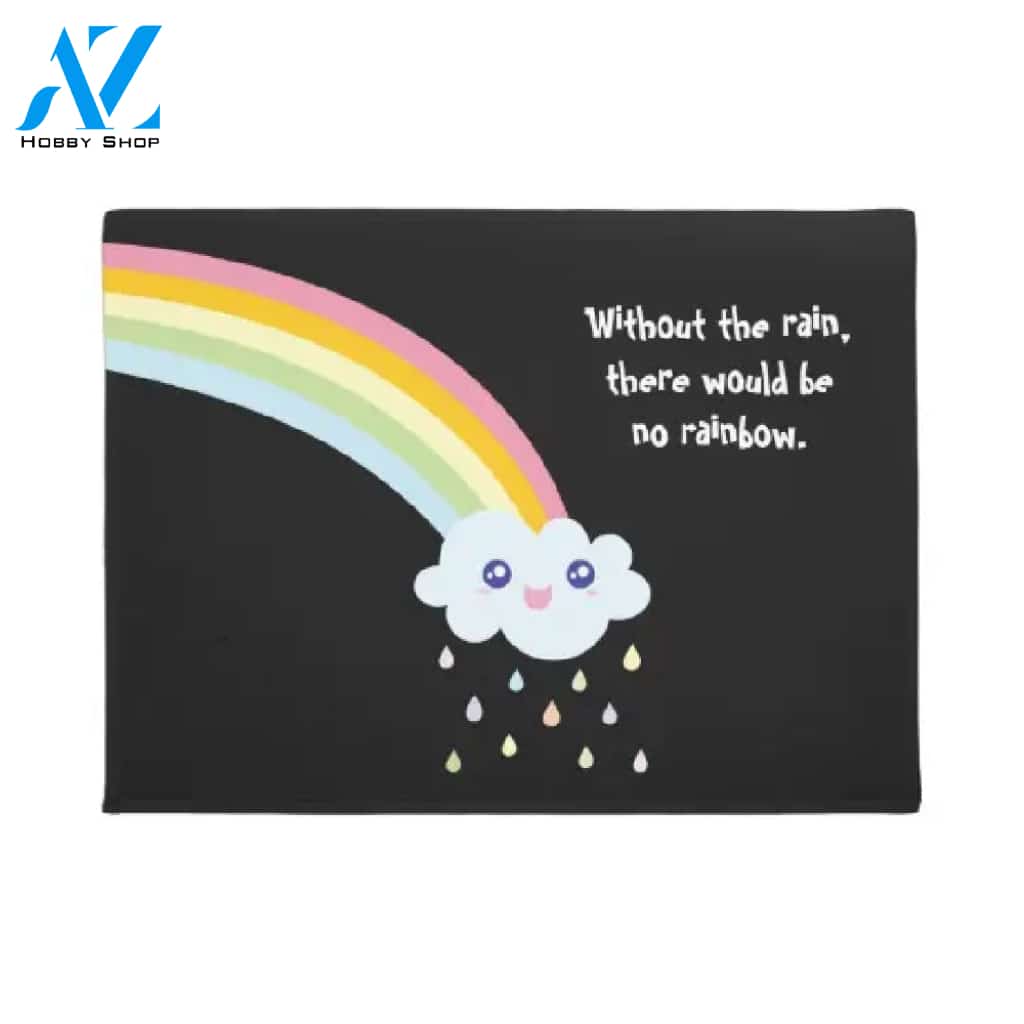 Cute Rainbow Inspirational And Motivational Quote Doormat Welcome Mat House Warming Gift Home Decor Funny Doormat Gift Idea