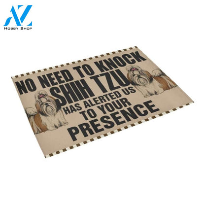 Cute Shih Tzu No Knock Printed Doormat Home Decor