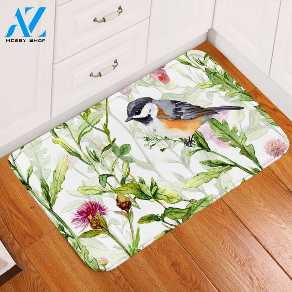 Cute Sparrow Door Mat