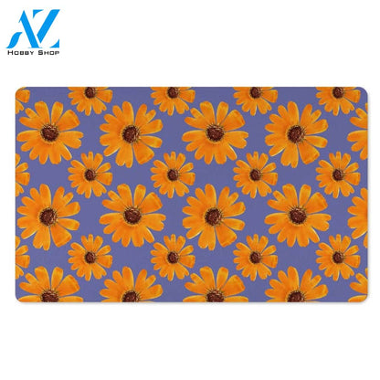 Cute Sunflower Door Mat