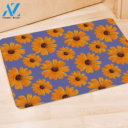 Cute Sunflower Door Mat