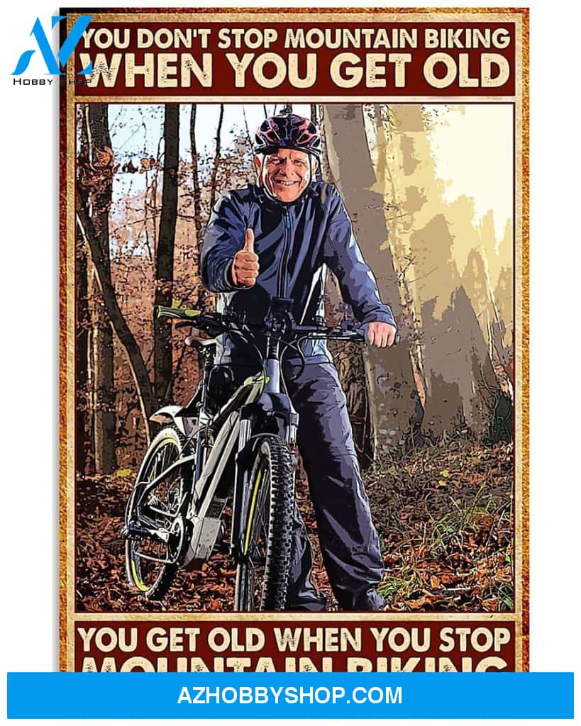 Cycling Don't Stop Vertical Canvas Wall Art, Wall Decor Visual Art