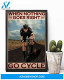 Cycling Go Cycle Vertical Canvas Art Prints, Wall Decor Visual Art