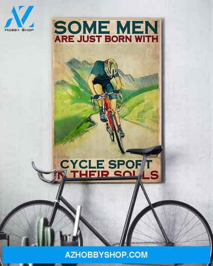 Cycling In The Souls Vertical Canvas Wall Art, Wall Decor Visual Art