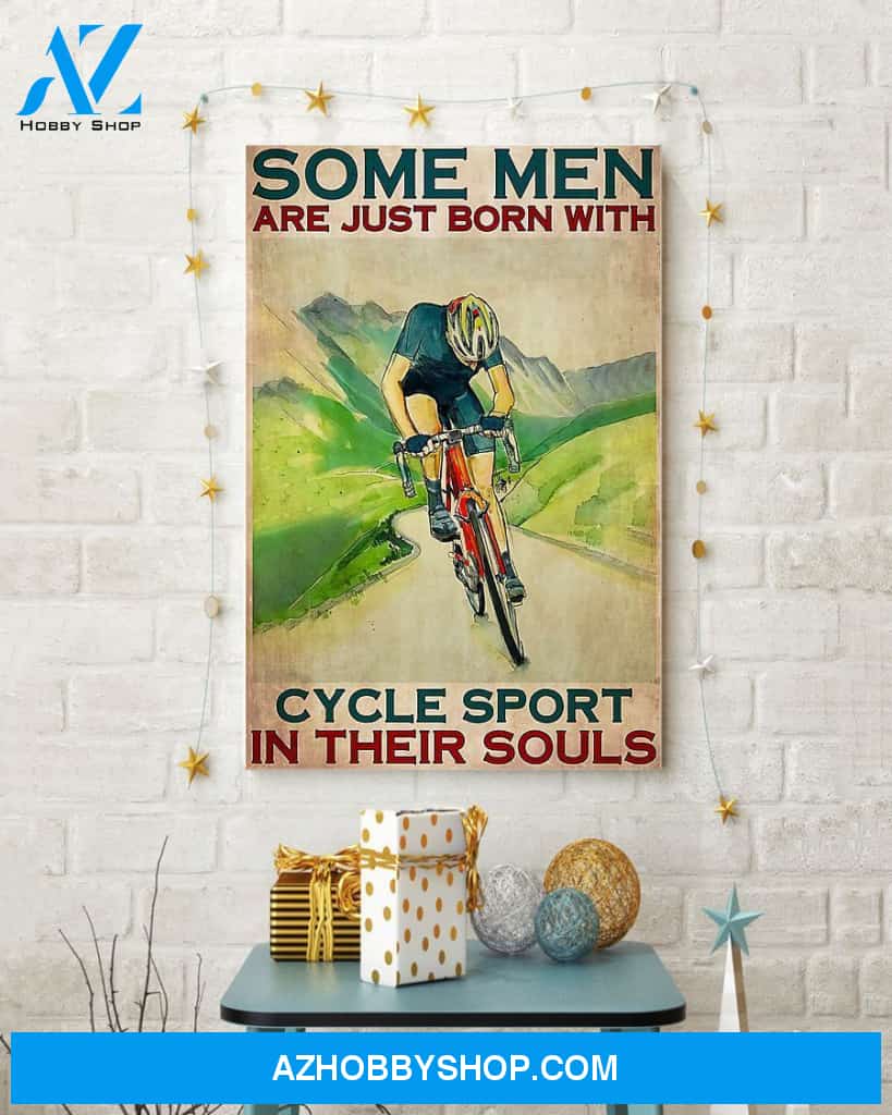 Cycling In The Souls Vertical Canvas Wall Art, Wall Decor Visual Art