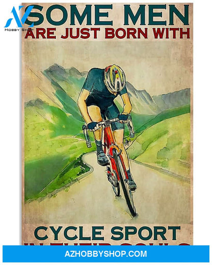 Cycling In The Souls Vertical Canvas Wall Art, Wall Decor Visual Art