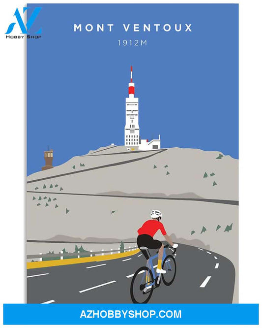 Cycling Mont Ventoux 1912M Poster Wall Decor