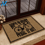 Cycling When In Doubt Pedal It Out Doormat | Welcome Mat | House Warming Gift