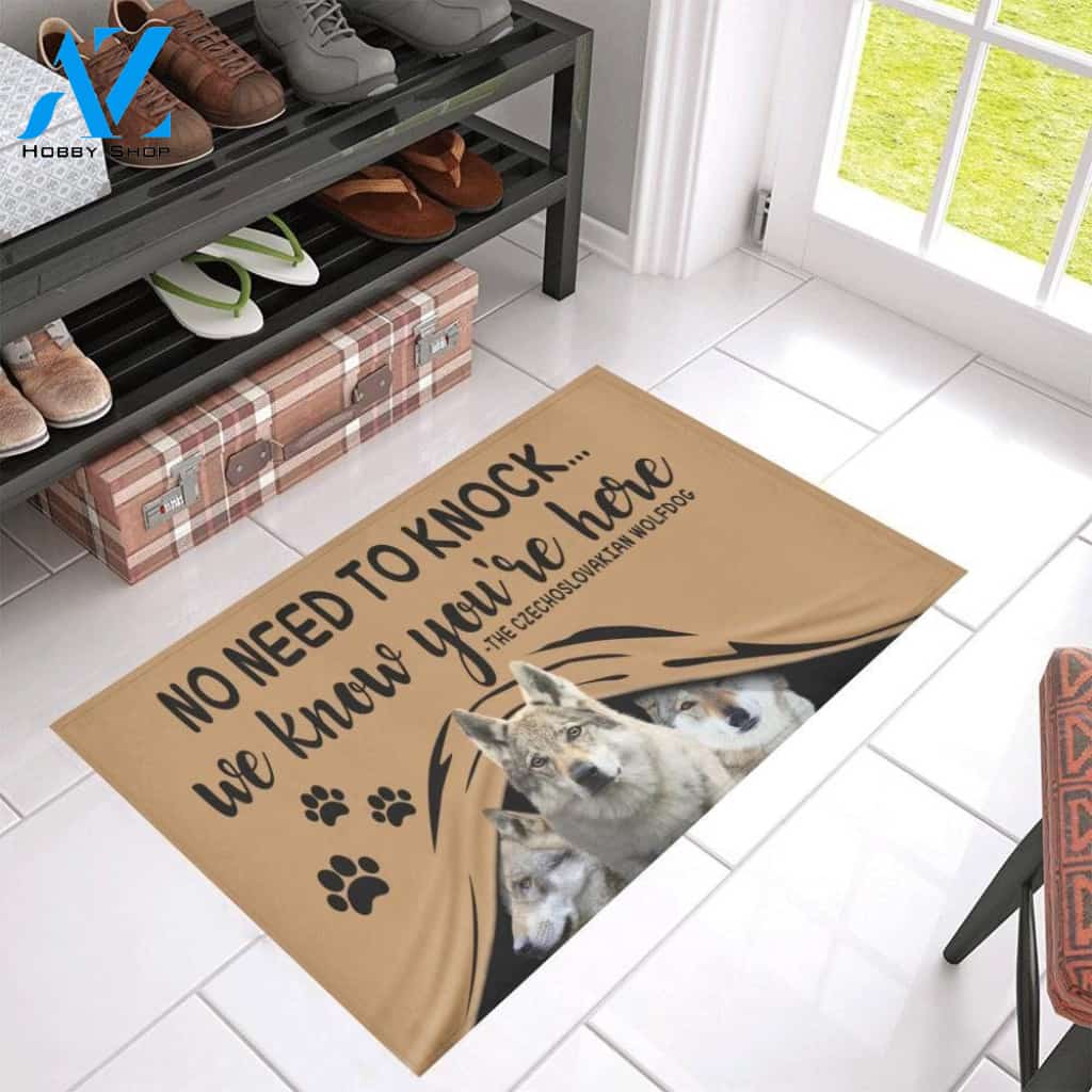 Czechoslovakian Wolfdog CL09100066MDD Doormat