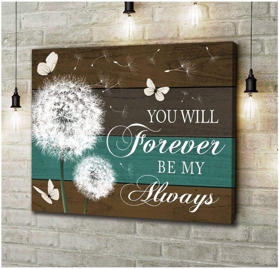 You Will Forever Butterfly Wall Art Canvas