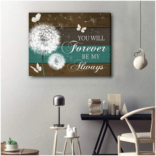 You Will Forever Butterfly Wall Art Canvas