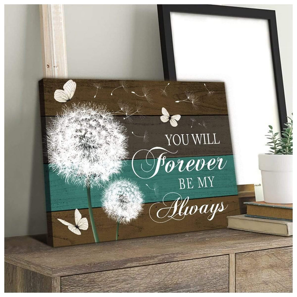 You Will Forever Butterfly Wall Art Canvas