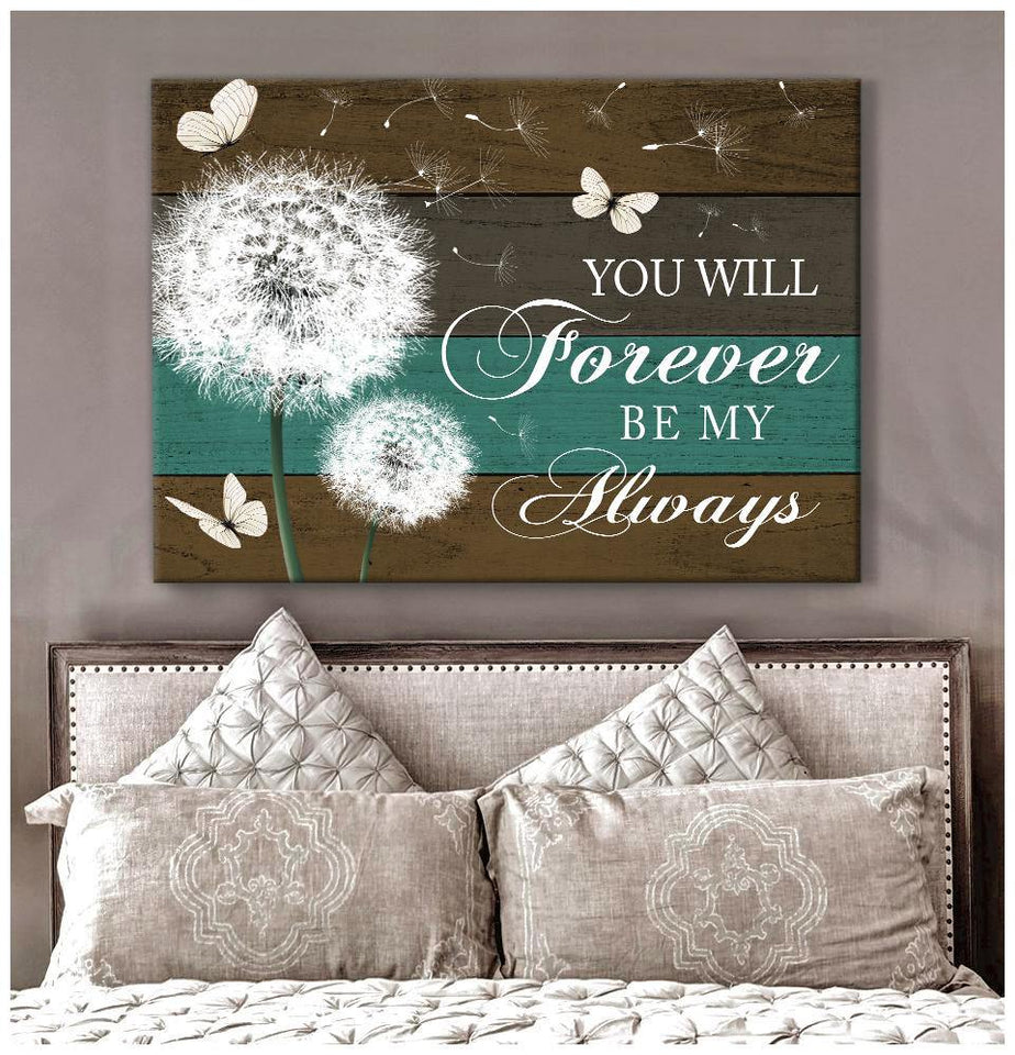 You Will Forever Butterfly Wall Art Canvas