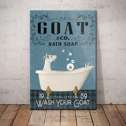 Goat Bath Soap Company Canvas Wall Art, Wall Decor Visual Art