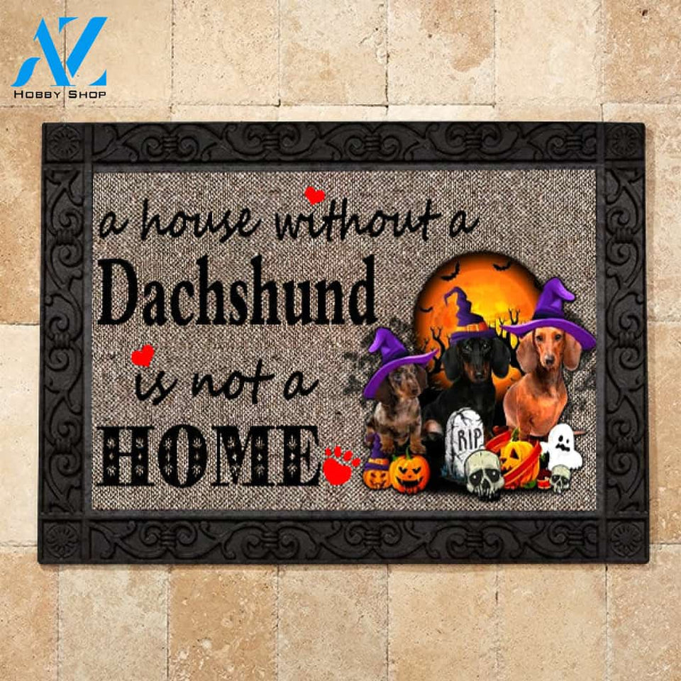 Dachshund 1 with halloween M3 Doormat All Over Printed (6228)