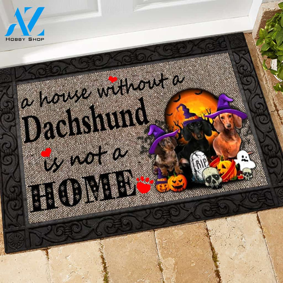 Dachshund 1 with halloween M3 Doormat All Over Printed (6228)