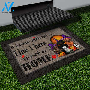 Dachshund 2 with halloween M3 Custom Doormat All Over Printed (6228)