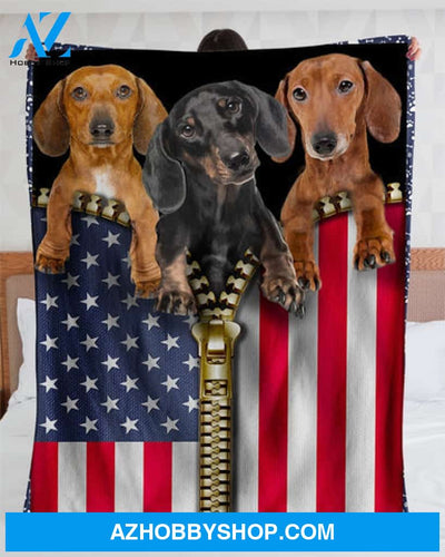 Dachshund American Fleece Blanket - Quilt Blanket,