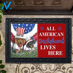 Dachshund American Pride Doormat - 18" x 30"