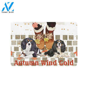 Dachshund Autumn Wind Cold Doormat Indoor And Outdoor Mat Entrance Rug Sweet Home Decor Housewarming Gift Gift For Friend Family Stem Feminist