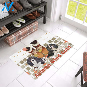 Dachshund Autumn Wind Cold Doormat Indoor And Outdoor Mat Entrance Rug Sweet Home Decor Housewarming Gift Gift For Friend Family Stem Feminist