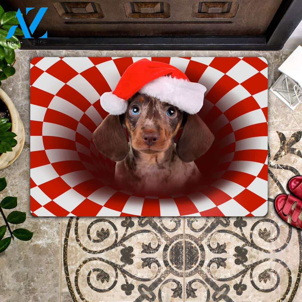 Dachshund Christmas - Dog Doormat Welcome Mat House Warming Gift Home Decor Gift For Dog Lovers Funny Doormat Gift Idea