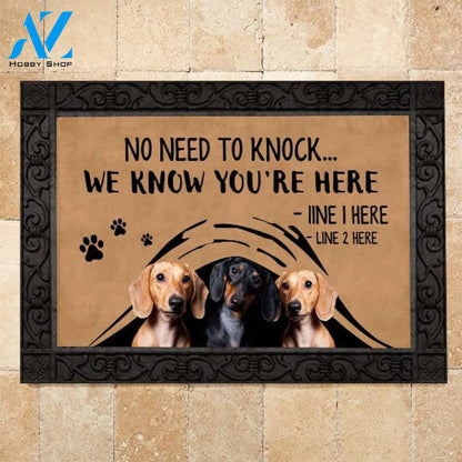 Dachshund M288 Custom Doormat All Over Printed (6228)