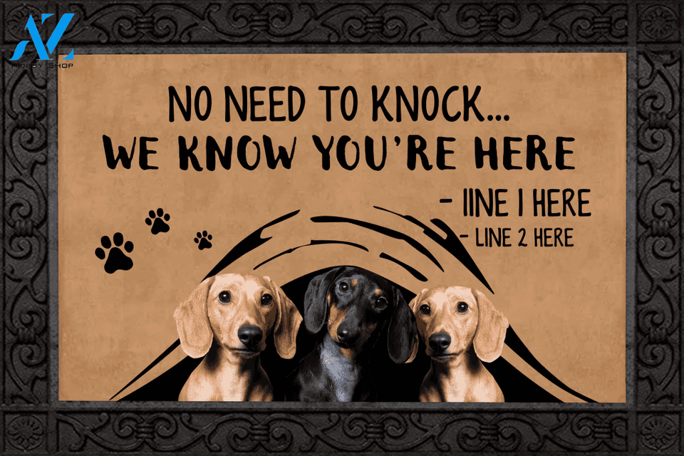 Dachshund M288 Custom Doormat All Over Printed (6228)