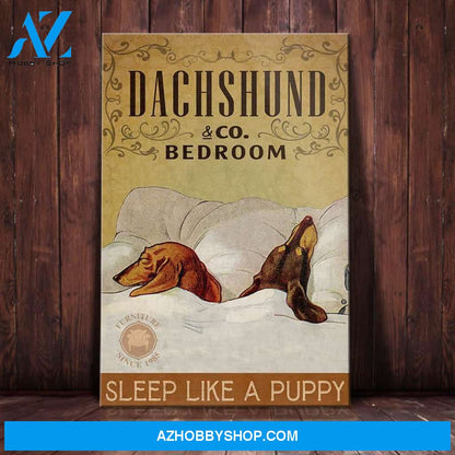 Dachshund Dog Bedroom Company Canvas Wall Art, Wall Decor Visual Art