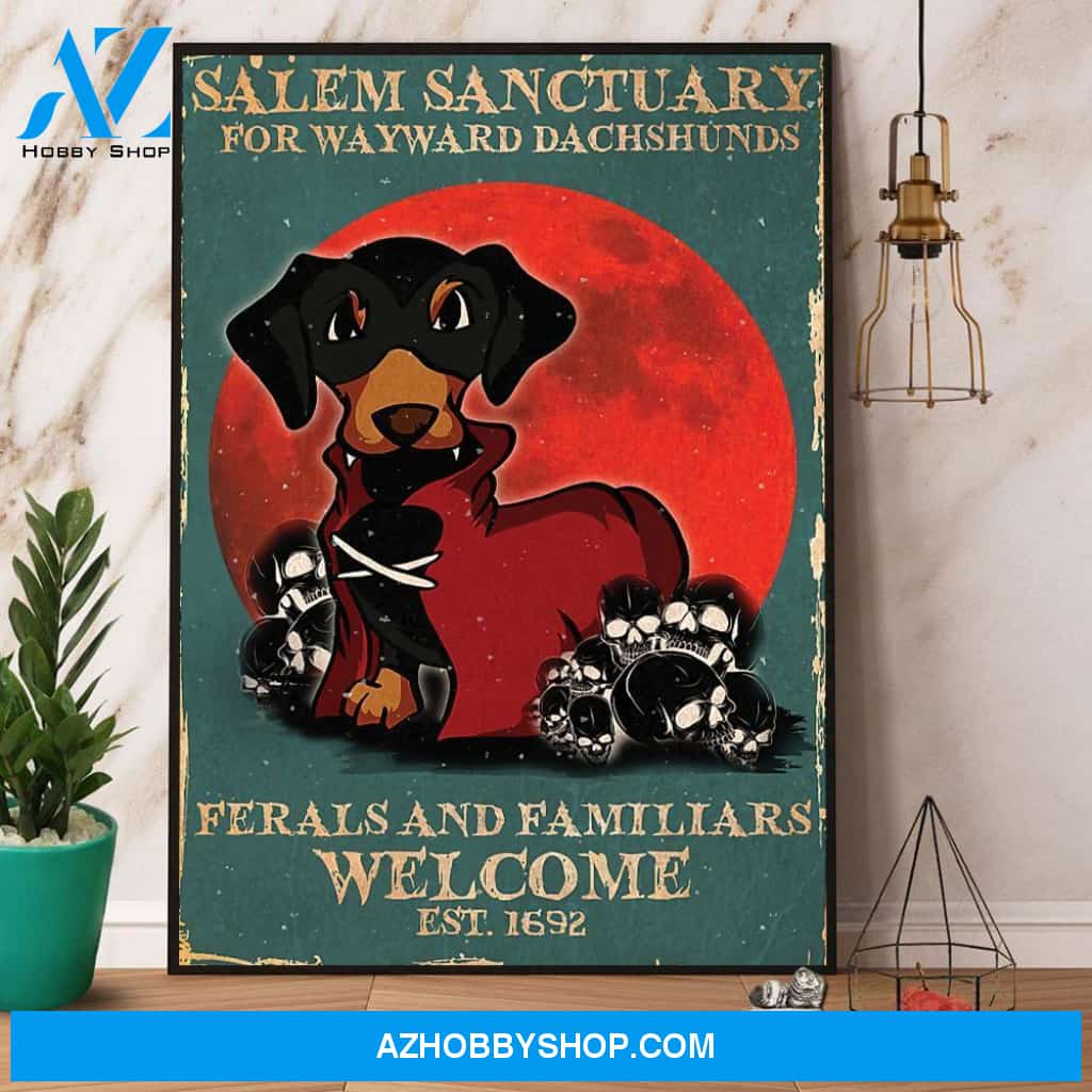 Dachshund Dogs Salem Sanctuary For Wayward Dachshunds Canvas And Poster, Wall Decor Visual Art