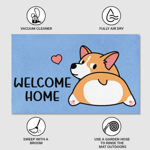 Dachshund Dogs We Know You're Here Doormat Welcome Mat