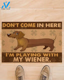 Dachshund - Don't Come In Here Doormat Indoor And Outdoor Doormat Warm House Gift Welcome Mat Birthday Gift For Friend Family